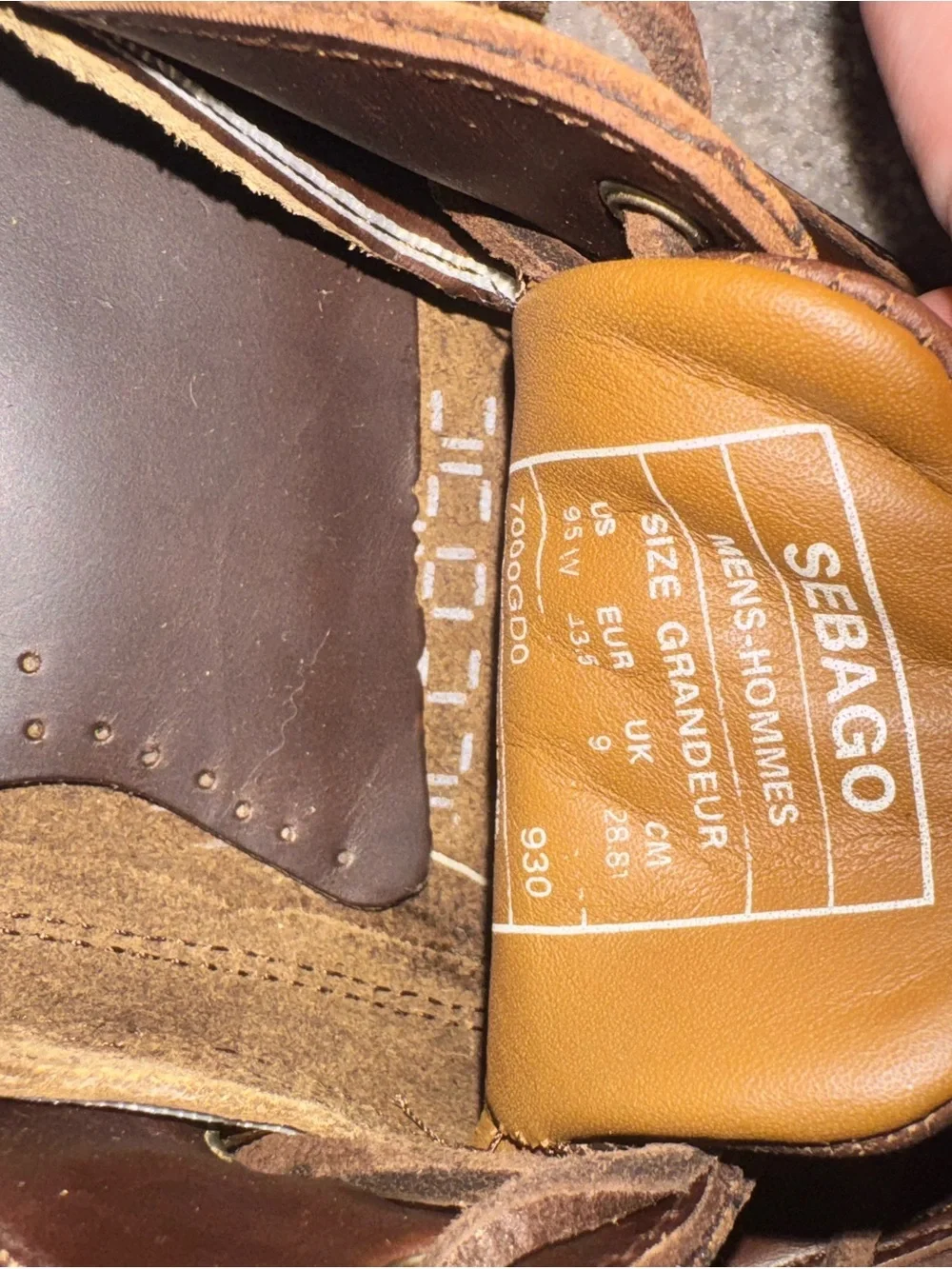 Sebago schooner men
